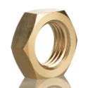Norgren Brass Tubing Nut, 1/4in Thread, Bulkhead Locknut for KQ2 Pneumatic Fittings 222F10028
