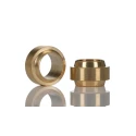 Norgren ENOTS Straight Male Adaptor, R 1/4 Male, Brass, Bright Nickel Plated, Pneumatic Fitting 34 Series 221250428