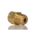 Norgren ENOTS Straight Male Adaptor, R 1/4 Male, Brass, Bright Nickel Plated, Pneumatic Fitting 34 Series 221250428