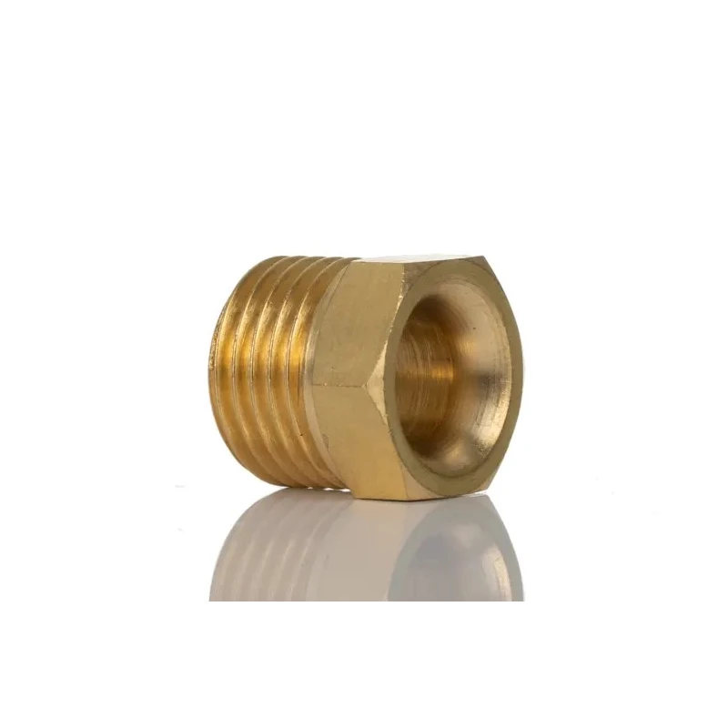 Norgren ENOTS Straight Male Adaptor, R 1/4 Male, Brass, Bright Nickel Plated, Pneumatic Fitting 34 Series 221250428