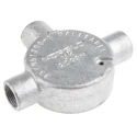 RS PRO Conduit Fitting, Galvanised Steel, 20 mm Nominal Size, M4 Thread, Black Finish 228-873