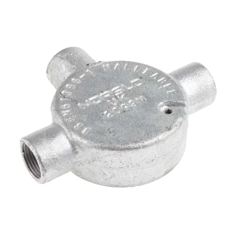 RS PRO Conduit Fitting, Galvanised Steel, 20 mm Nominal Size, M4 Thread, Black Finish 228-873