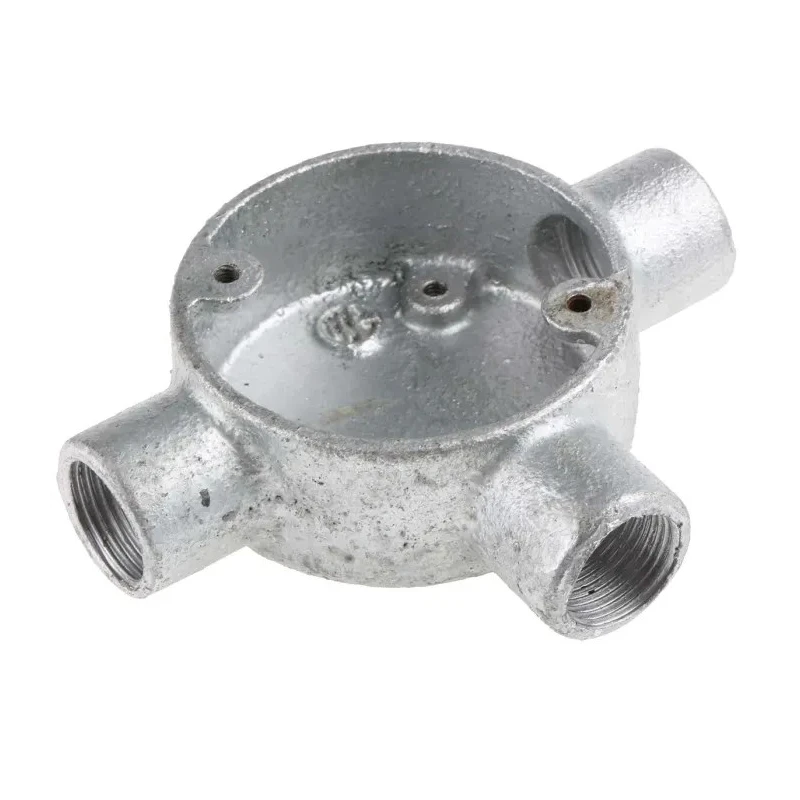 RS PRO Conduit Fitting, Galvanised Steel, 20 mm Nominal Size, M4 Thread, Black Finish 228-873