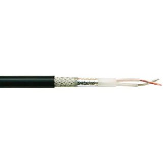 Belden 9207 Series Unscreened Black Twin Axial Cable, 8.38 mm OD, 152m, 100Ω Impedance, 20AWG, Polyethylene 9207 010U500