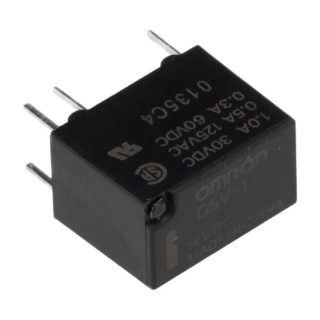 Omron PCB Signal Relay 12V DC Coil 2A SPDT Compact Gold-Plated Contacts G5V-1 DC12