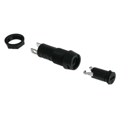 Schurter Panel Mount Fuse Holder 16A, 1P, 250V AC, for 5x20 mm Fuse, Thermoplastic Body, IP40, FPG1 Series 3101.0010
