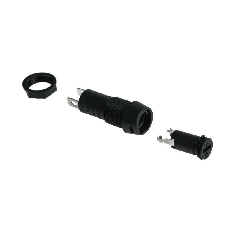 Schurter Panel Mount Fuse Holder 16A, 1P, 250V AC, for 5x20 mm Fuse, Thermoplastic Body, IP40, FPG1 Series 3101.0010