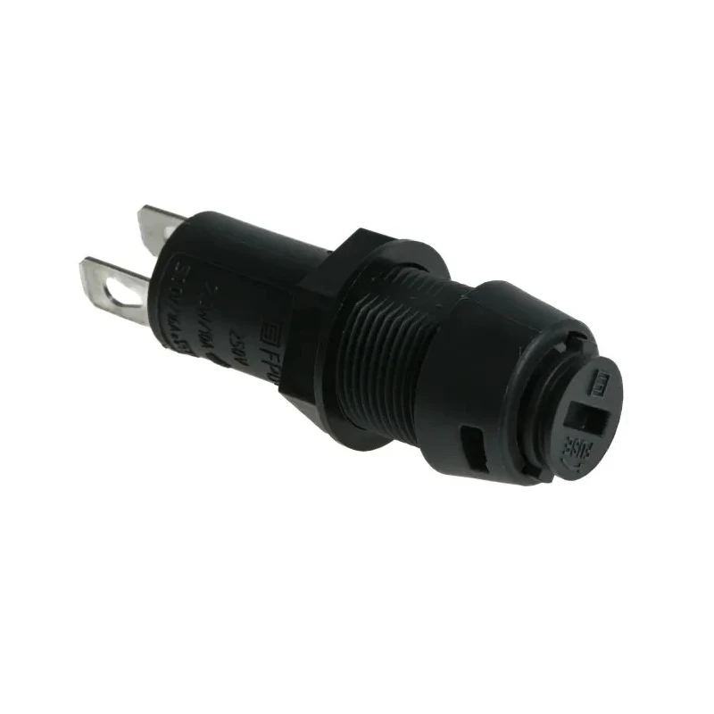 Schurter Panel Mount Fuse Holder 16A, 1P, 250V AC, for 5x20 mm Fuse, Thermoplastic Body, IP40, FPG1 Series 3101.0010