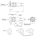 Schurter Panel Mount Fuse Holder 16A, 1P, 250V AC, for 5x20 mm Fuse, Thermoplastic Body, IP40, FPG1 Series 3101.0010