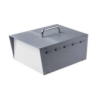 Hammond Grey Steel Instrument Case, 121 mm Height, 281 mm Length, 197 mm Width, IP30, Carry Handle, Ventilated 518-0910