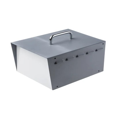 Hammond Grey Steel Instrument Case, 121 mm Height, 281 mm Length, 197 mm Width, IP30, Carry Handle, Ventilated 518-0910
