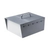 Hammond Grey Steel Instrument Case, 121 mm Height, 281 mm Length, 197 mm Width, IP30, Carry Handle, Ventilated 518-0910