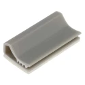 RS PRO Grey Polyvinyl Chloride Self-Adhesive Flat Cable Clamp, 9 mm Max. Bundle, 13 mm Length, 25 mm Width, 6 mm 233-180