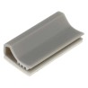 RS PRO Grey Polyvinyl Chloride Self-Adhesive Flat Cable Clamp, 9 mm Max. Bundle, 13 mm Length, 25 mm Width, 6 mm 233-180