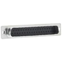 ITT Cannon DIKD 1.5-PV BU Straight Cable D-Sub Connector, 37 Way, Clinch Nut and Float, Male, Steel Shell, 110978-0037