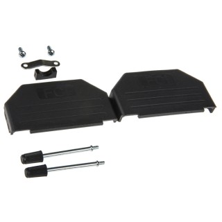 Amphenol Communications Solutions BLF Series Nylon Straight D-Sub Backshell, 37 Way Strain Relief 86303640BLF