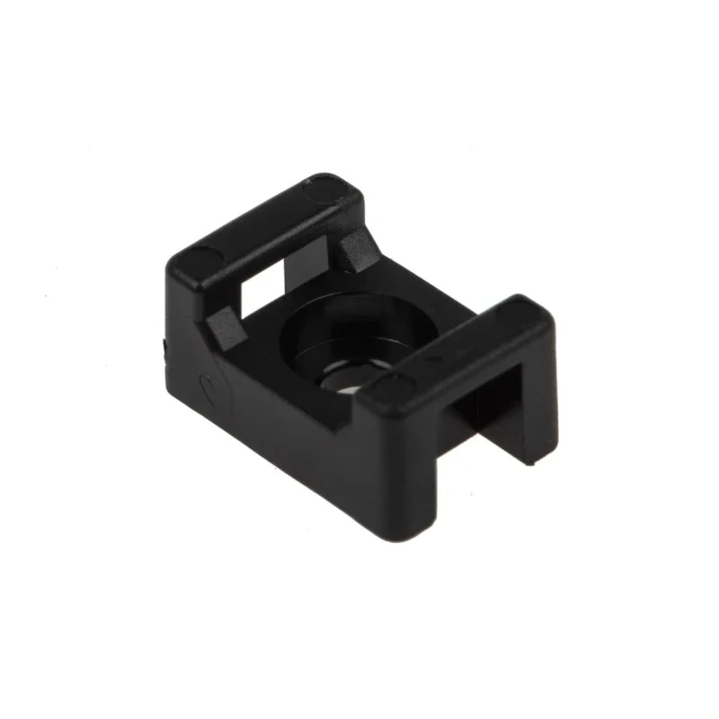 RS PRO Black Screw Cable Tie Mount Polyamide 66, 4.8mm Tie Acceptance, 10mm x 15mm, 3.5mm Screw Hole 233-663