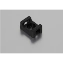 RS PRO Black Screw Cable Tie Mount Polyamide 66, 4.8mm Tie Acceptance, 10mm x 15mm, 3.5mm Screw Hole 233-663
