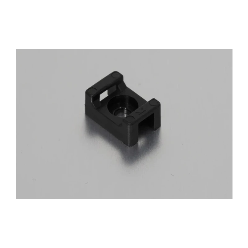 RS PRO Black Screw Cable Tie Mount Polyamide 66, 4.8mm Tie Acceptance, 10mm x 15mm, 3.5mm Screw Hole 233-663