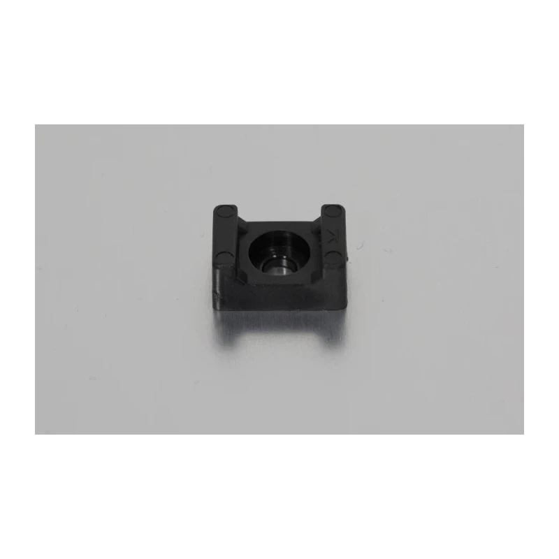 RS PRO Black Screw Cable Tie Mount Polyamide 66, 4.8mm Tie Acceptance, 10mm x 15mm, 3.5mm Screw Hole 233-663
