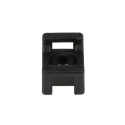 RS PRO Black Screw Cable Tie Mount Polyamide 66, 4.8mm Tie Acceptance, 10mm x 15mm, 3.5mm Screw Hole 233-663