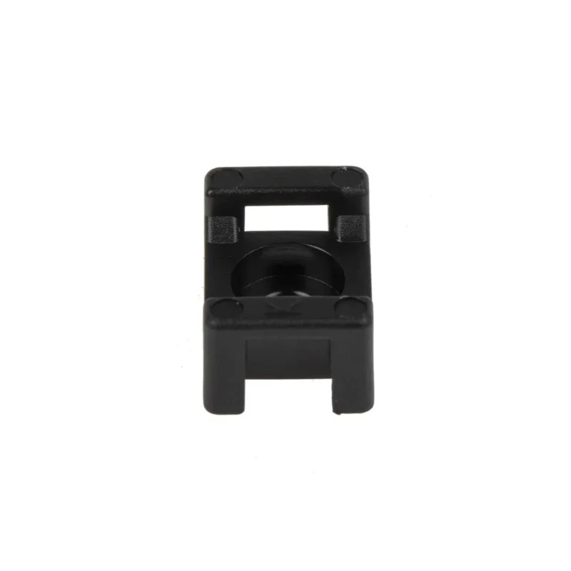 RS PRO Black Screw Cable Tie Mount Polyamide 66, 4.8mm Tie Acceptance, 10mm x 15mm, 3.5mm Screw Hole 233-663
