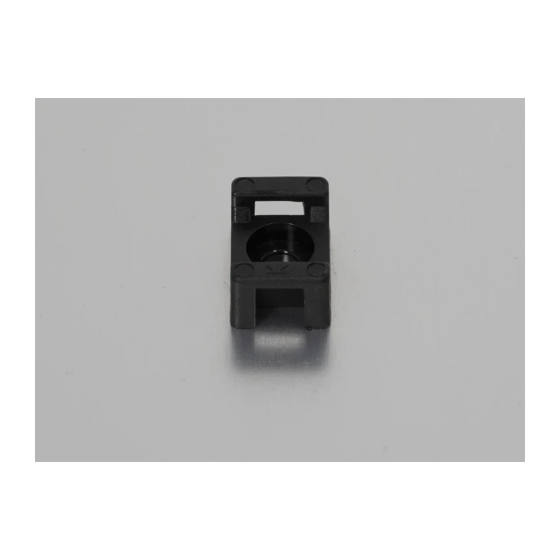 RS PRO Black Screw Cable Tie Mount Polyamide 66, 4.8mm Tie Acceptance, 10mm x 15mm, 3.5mm Screw Hole 233-663