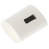 TE Connectivity Pre-Printed Cable Marker, White, Minus Legend, Polyolefin, 3 mm Max Cable Diameter, 1 mm TRSA-1019/C/1/MINUS