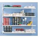 RS PRO Steel White Wall Mount Shelf, 320 mm x 320 mm, Epoxy Coated, 231-440