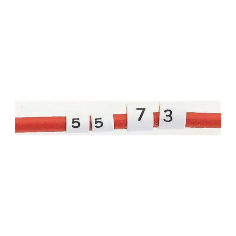 TE Connectivity TRSA Cable Marker, Heatshrink, White, Pre-printed U, 3 mm Max Cable Diameter, 1 mm Min Cable TRSA-1019/C/1/U