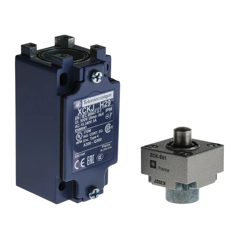 Telemecanique Sensors OsiSense XC Series Plunger Limit Switch Zinc Alloy Housing 240V AC 3A IP66