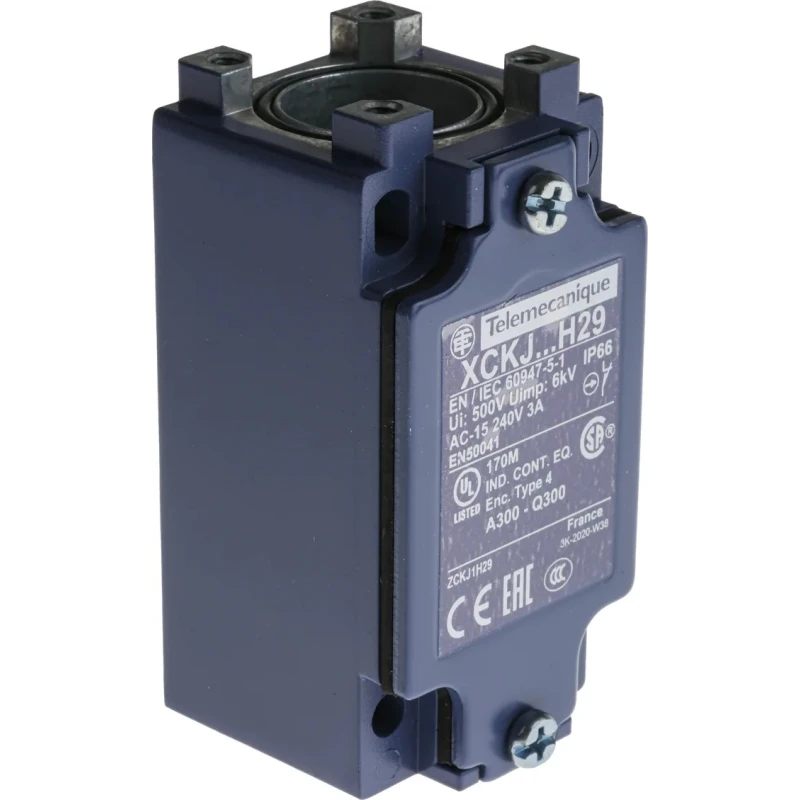 Telemecanique Sensors OsiSense XC Series Plunger Limit Switch Zinc Alloy Housing 240V AC 3A IP66