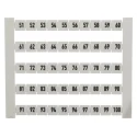 Weidmüller Terminal Marker for Terminal Block, Pre-numbered, 5mm x 5mm, PA66, Flame-Retardant - 0473460051