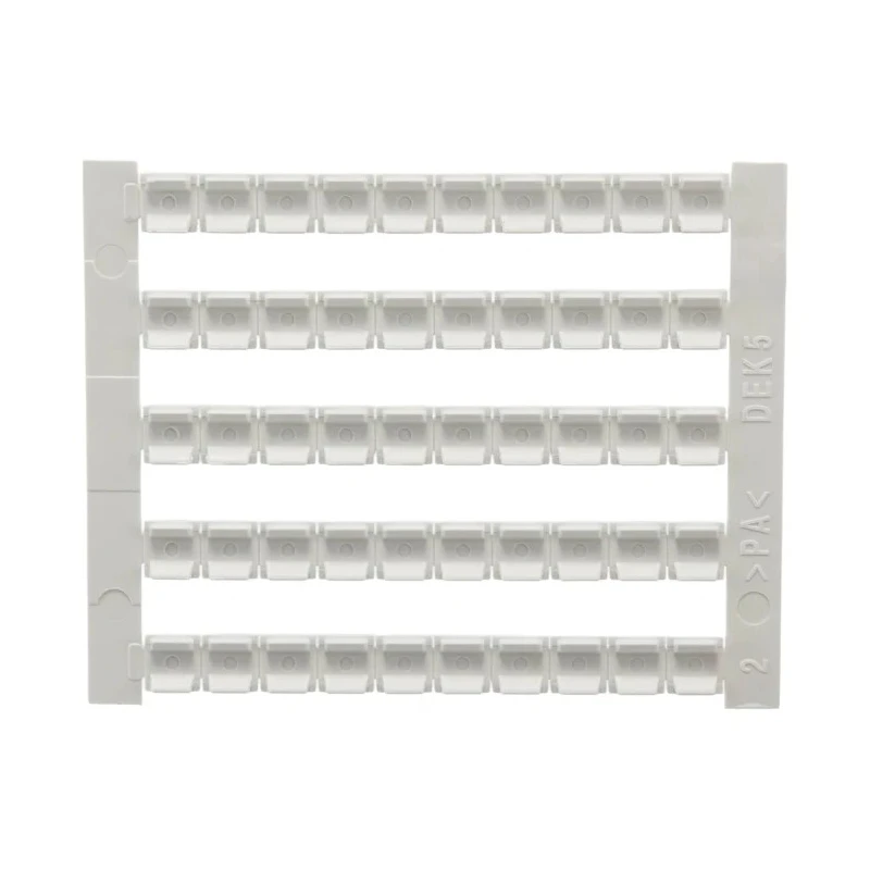 Weidmüller Terminal Marker for Terminal Block, Pre-numbered, 5mm x 5mm, PA66, Flame-Retardant - 0473460051