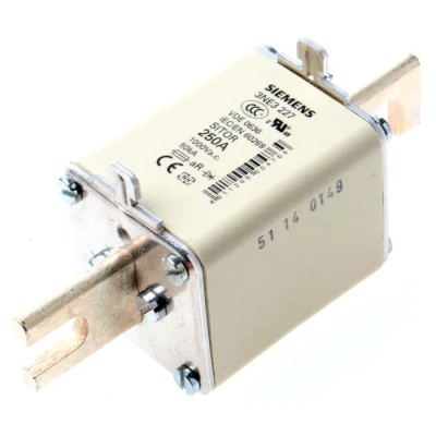 Siemens NH Fuse 250A NH1 1kV, High Rupture Capacity, 110 mm Fixing Centres 3NE3227