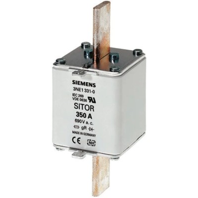Siemens Centred Tag Fuse NH2 500A, 690V AC, High Rupture Capacity, Blade Tag, Model 3NE1334-0