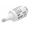 Siemens Diazed Bottle Fuse D02 2A 500V AC E27 Thread Ceramic Body 50kA Breaking Capacity Pink Cap 5SB211