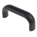 RS PRO Black Aluminium Arch Handle, 129 mm Length, 53 mm Height, 26 mm Width, Matt Finish, Model 237-441