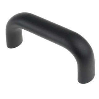 RS PRO Black Aluminium Arch Handle, 129 mm Length, 53 mm Height, 26 mm Width, Matt Finish, Model 237-441