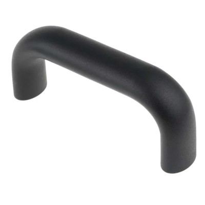RS PRO Black Aluminium Arch Handle, 129 mm Length, 53 mm Height, 26 mm Width, Matt Finish, Model 237-441