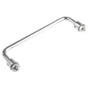 RS PRO Steel Carrying Handle 237-485 Chrome-Plated, Folding, Nut Fixing, M10 Thread, 198mm Width, 42mm Height