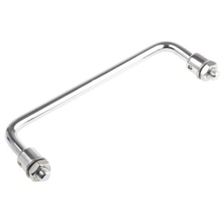 RS PRO Steel Carrying Handle 237-485 Chrome-Plated, Folding, Nut Fixing, M10 Thread, 198mm Width, 42mm Height