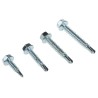 RS PRO Steel Hex Drive Self-Drilling Screw/Bolt Kit, 680 Pcs, Galvanised, Hex Head, DIN 7504K, 13 - 38mm, 395-412