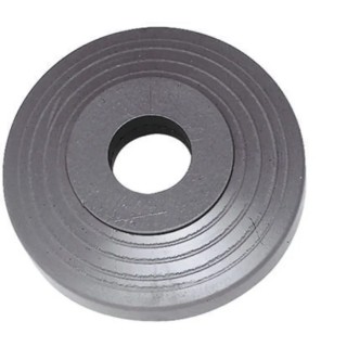 Guitel Hervieu Grey Rubber Trolley Wheel 0.1 kg, 95mm Diameter, 12mm Width, Plain Bore 958005