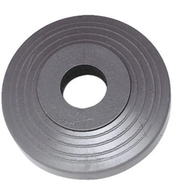Guitel Hervieu Grey Rubber Trolley Wheel 0.1 kg, 95mm Diameter, 12mm Width, Plain Bore 958005