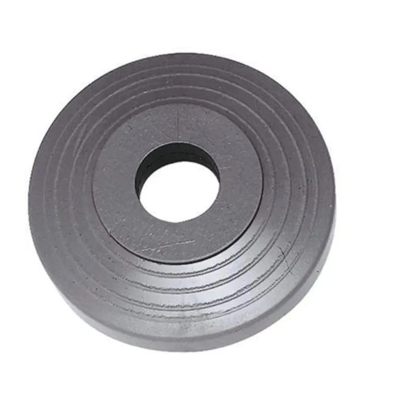 Guitel Hervieu Grey Rubber Trolley Wheel 0.1 kg, 95mm Diameter, 12mm Width, Plain Bore 958005