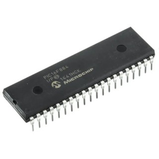Microchip 8-bit PIC Microcontroller PIC16F884-I/P, 40 MHz, 7kB FLASH, 40-Pin PDIP
