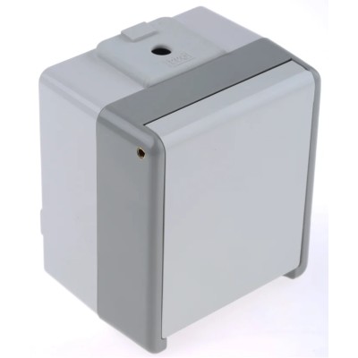 Siemens 10A Outdoor Surface Plug Socket, Type E, IP44, Grey, DELTA Series 5UB4741