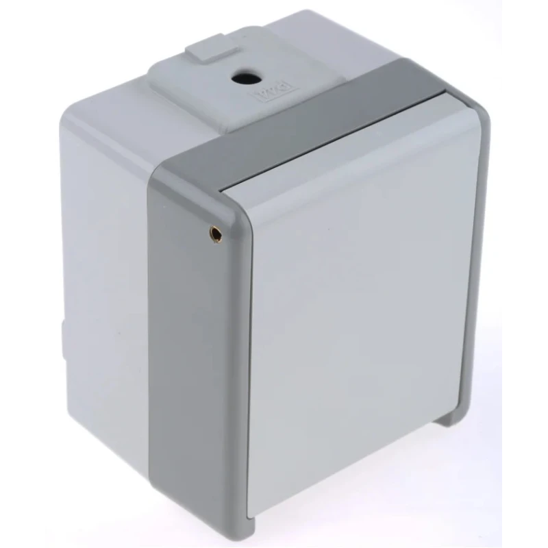 Siemens 10A Outdoor Surface Plug Socket, Type E, IP44, Grey, DELTA Series 5UB4741