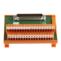 RS PRO 37-Contact Male Interface Module, D-Sub Connector, DIN Rail, 50V, 1A, Angled, 14/22 AWG, 403-409
